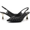 imageVenusCelia Womens Graceful Lady Slingback Pump ShoeBlack