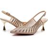 imageVenusCelia Womens Graceful Lady Slingback Pump ShoeGold