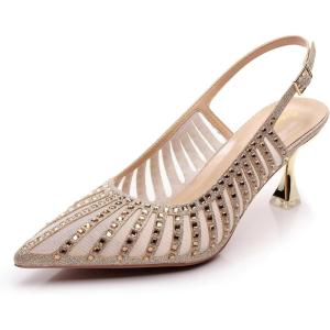 imageVenusCelia Womens Graceful Lady Slingback Pump ShoeGold