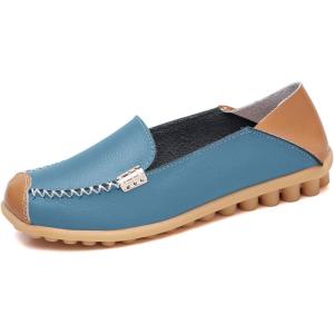 imageVenusCelia Womens Walking on Clouds Flat LoaferBluePatches