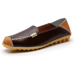 imageVenusCelia Womens Walking on Clouds Flat LoaferBrownPatches