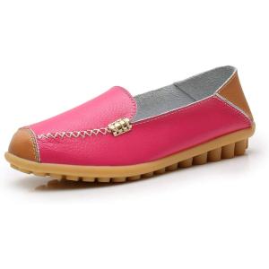 imageVenusCelia Womens Walking on Clouds Flat LoaferHot PinkPatches