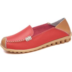 imageVenusCelia Womens Walking on Clouds Flat LoaferRedPatches