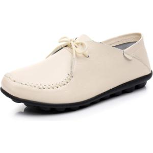 imageVenusCelia Womens Comfort Walking Cute Flat LoaferBeige Lace