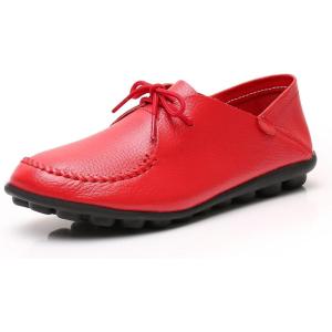imageVenusCelia Womens Comfort Walking Cute Flat LoaferRed Lace