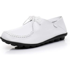 imageVenusCelia Womens Comfort Walking Cute Flat LoaferWhite Lace