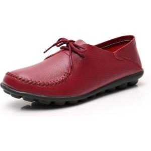 imageVenusCelia Womens Comfort Walking Cute Flat LoaferWine Lace