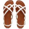 imageVenusCelia Womens XBand Strap Flat SandalWhite Pu