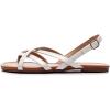 imageVenusCelia Womens XBand Strap Flat SandalWhite Pu
