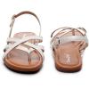 imageVenusCelia Womens XBand Strap Flat SandalWhite Pu