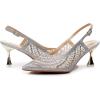 imageVenusCelia Womens Charming Lady Slingback Pump ShoeSilver