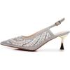 imageVenusCelia Womens Charming Lady Slingback Pump ShoeSilver