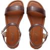 imageVenusCelia Womens Plain Strap Wide Flat SandalBrown