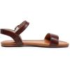 imageVenusCelia Womens Plain Strap Wide Flat SandalBrown