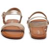 imageVenusCelia Womens Plain Strap Wide Flat SandalGold