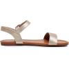 imageVenusCelia Womens Plain Strap Wide Flat SandalGold