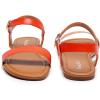 imageVenusCelia Womens Plain Strap Wide Flat SandalOrange
