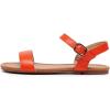 imageVenusCelia Womens Plain Strap Wide Flat SandalOrange