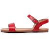 imageVenusCelia Womens Plain Strap Wide Flat SandalRed