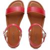 imageVenusCelia Womens Plain Strap Wide Flat SandalRed
