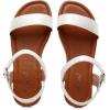 imageVenusCelia Womens Plain Strap Wide Flat SandalWhite