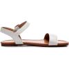 imageVenusCelia Womens Plain Strap Wide Flat SandalWhite