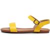 imageVenusCelia Womens Plain Strap Wide Flat SandalYellow