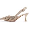 imageVenusCelia Womens Fabulous Lady Slingback Pump ShoeGold