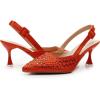 imageVenusCelia Womens Fabulous Lady Slingback Pump ShoeOrange