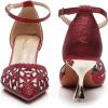 imageVenusCelia Womens Shining Lady Slingback Pump ShoeBurgundy
