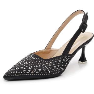 imageVenusCelia Womens Fabulous Lady Slingback Pump ShoeBlack