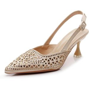 imageVenusCelia Womens Fabulous Lady Slingback Pump ShoeGold