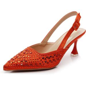 imageVenusCelia Womens Fabulous Lady Slingback Pump ShoeOrange