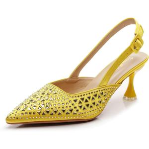 imageVenusCelia Womens Fabulous Lady Slingback Pump ShoeYellow