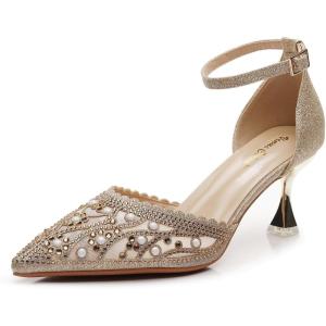 imageVenusCelia Womens Shining Lady Slingback Pump ShoeGold