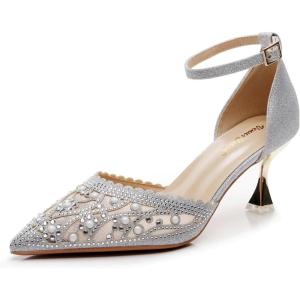 imageVenusCelia Womens Shining Lady Slingback Pump ShoeSilver