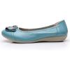 imageVenusCelia Womens Buckle Dance Flats ShoeAqua Pu