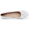 imageVenusCelia Womens Bows Dance Flats ShoesWhite Leather