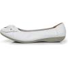 imageVenusCelia Womens Bows Dance Flats ShoesWhite Leather