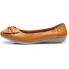 imageVenusCelia Womens Bows Dance Flats ShoesYellow Leather