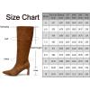 imageVenusCelia Womens Knee High Stretchy Fashion Boot 8 M USBrownPU