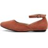 imageVenusCelia Womens Serenity Strap Flats ShoeCamel Suede