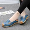 imageVenusCelia Womens Floral Comfort Walking Flat LoaferBlue Cutouts