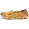 imageVenusCelia Womens Floral Comfort Walking Flat LoaferYellow Bloom Cutouts