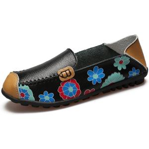 imageVenusCelia Womens Floral Comfort Walking Flat LoaferBlack