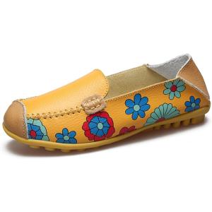 imageVenusCelia Womens Floral Comfort Walking Flat LoaferYellow