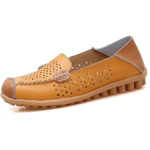 imageVenusCelia Womens Floral Comfort Walking Flat LoaferYellow Cutouts