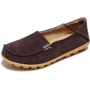 imageVenusCelia Womens Natural Comfort Walking Flat LoaferBrown Shearling