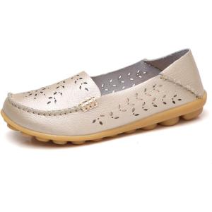 imageVenusCelia Womens Natural Comfort Walking Flat LoaferGoldcutout