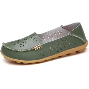 imageVenusCelia Womens Natural Comfort Walking Flat LoaferGreencutout